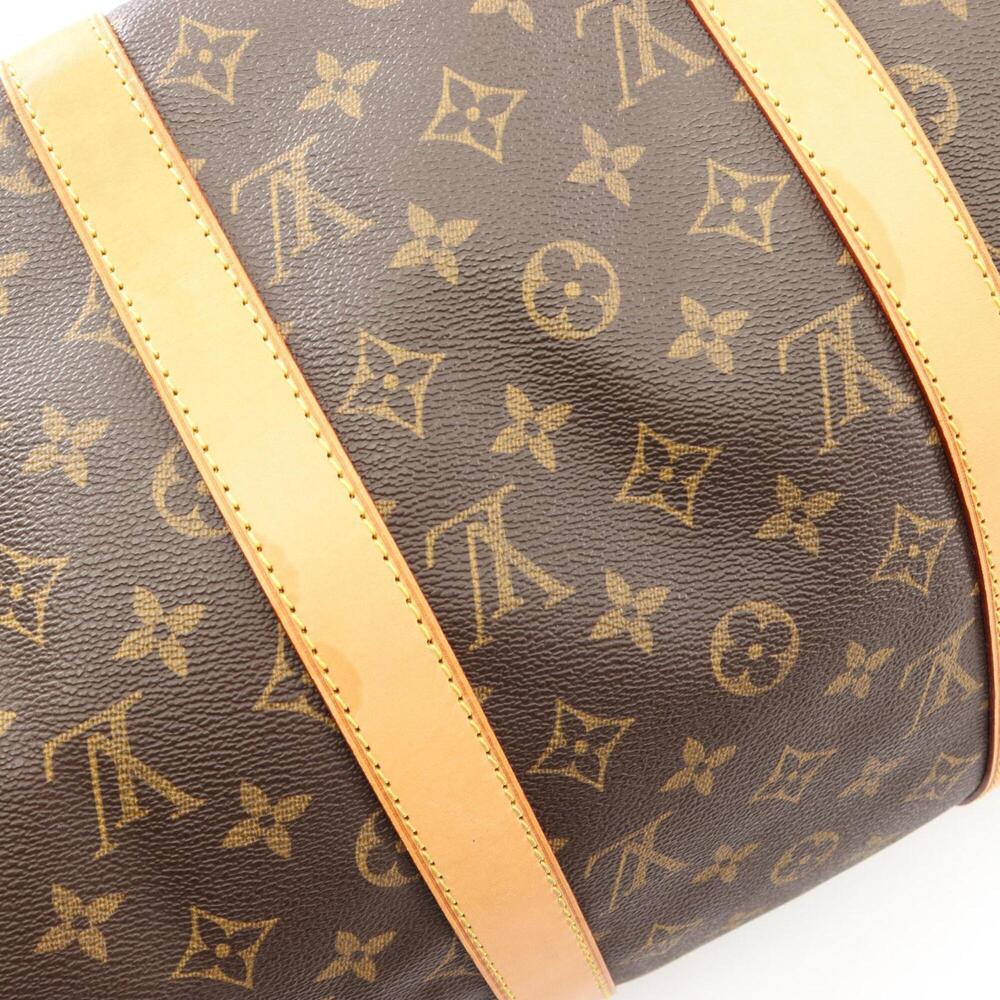 LOUIS VUITTON Brown Monogram Leather Keepall 50 Boston Bag - Picture 7 of 10